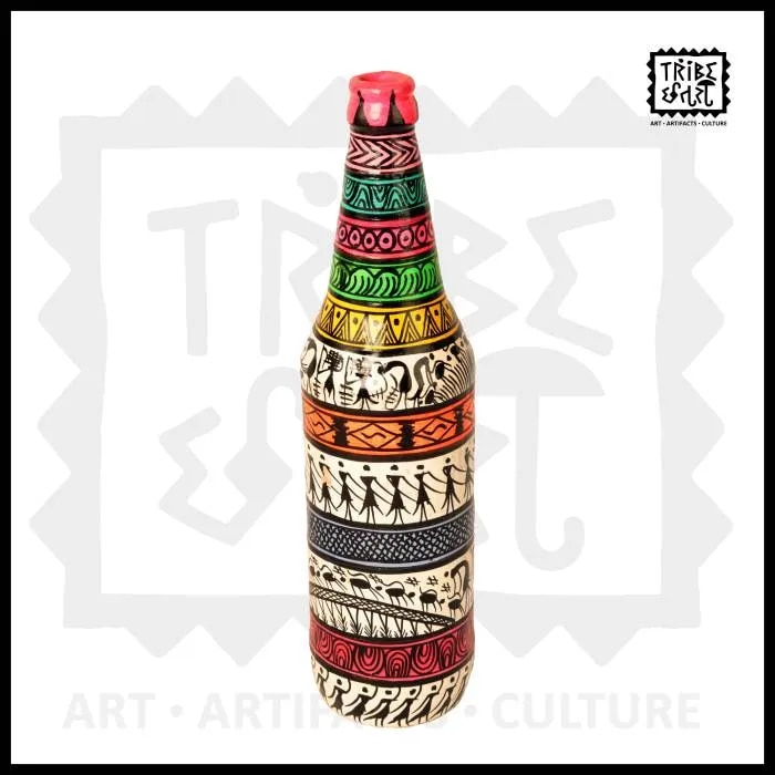 Saura Painted Colorful Bottle Big image 1