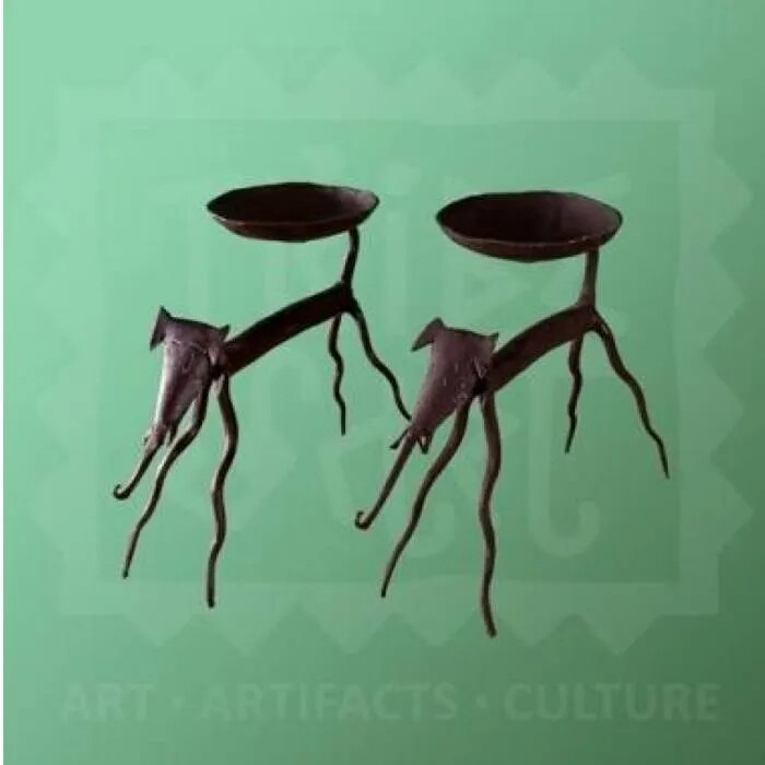 Metal Elephant candle holder image 1