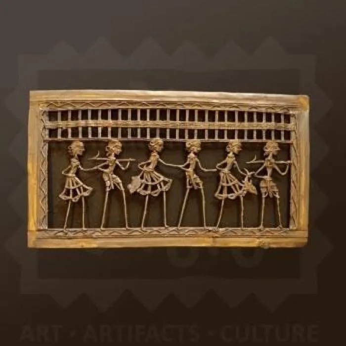 Tribal Jali / handmade Brass Wall Hanging image 1