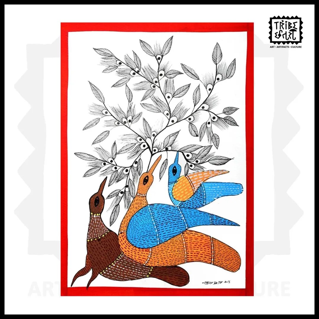 Gond Painting Tribal Painting art form image 1