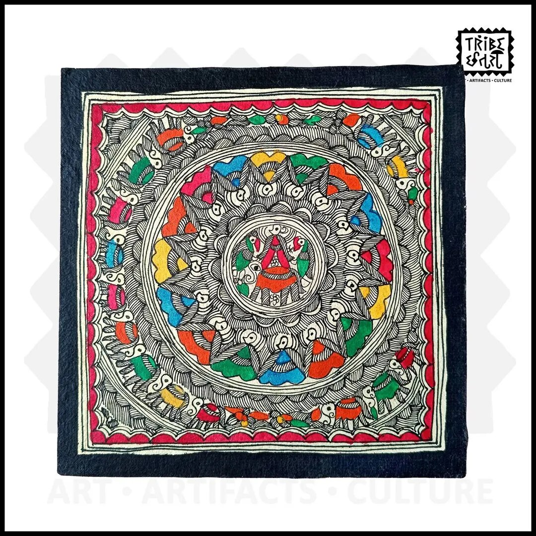 Madhubani Painting on paper image 1