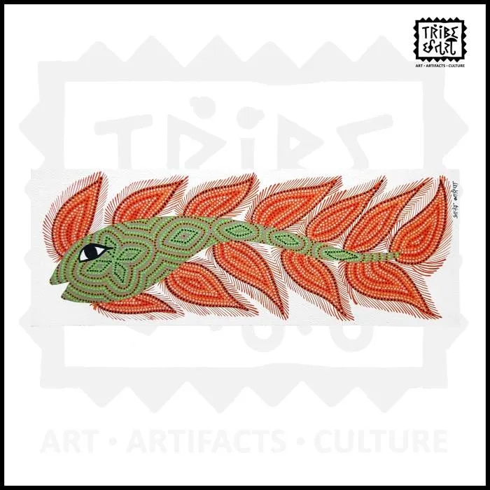 Bhil painting Fish image 1