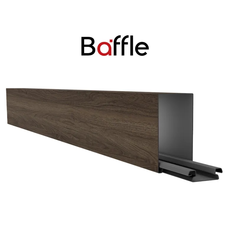 Acoustic Ceiling Baffles | Baffle Royal Nut R50 Medium | Superior Sound Absorption with Elegant Design for Modern Interiors image 1