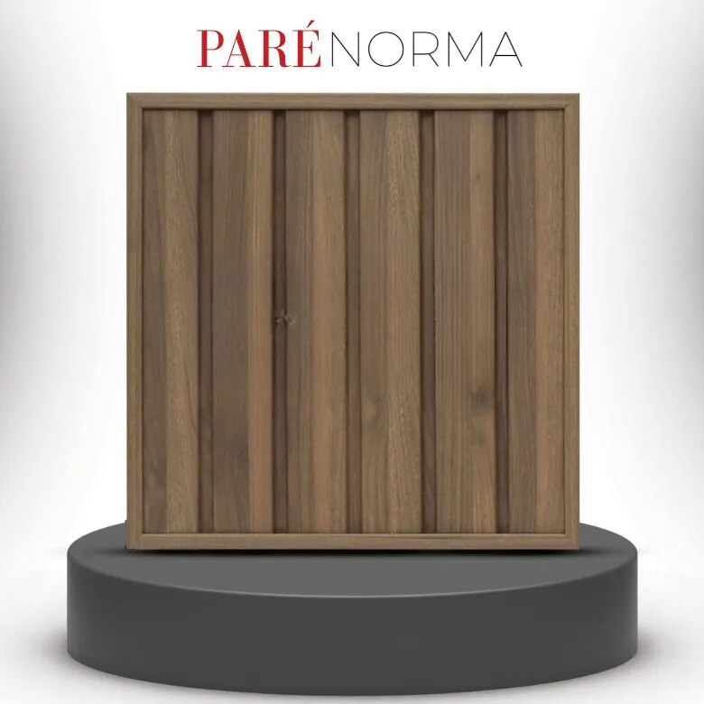 PVC Exterior Wall Panel | Norma Panel Imperial Walnut 105 | Durable and Elegant Solution for Exterior Spaces image 1