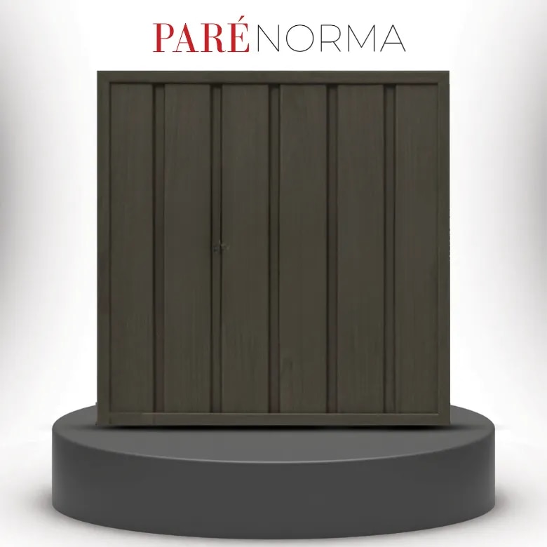 Fluted Exterior Wall Panel | Norma Panel Dark Teak 105 | Rich and Elegant Design for Durable Exteriors image 1