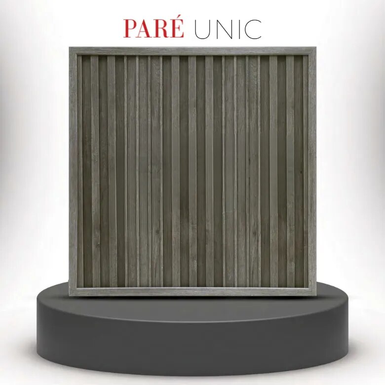Louver PVC Panel | Oak Noir Unic Panels | Rich and Elegant Wood Finish for Modern Interiors image 1