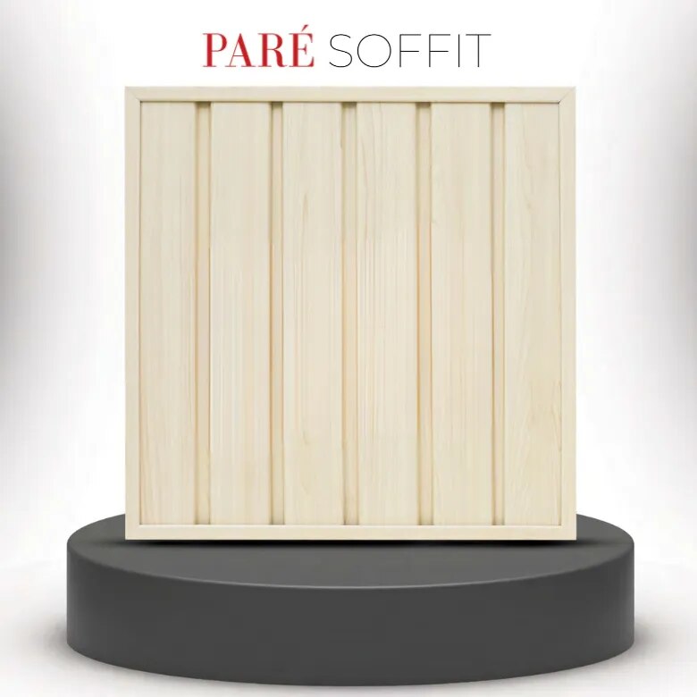 Fluted Interior Panel | Pinewood Soffit Panel | Natural Wood Finish for Elegant and Timeless Interiors image 1