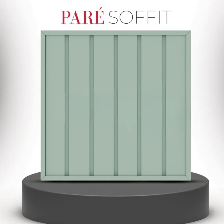 Louver Panel | Mint Green Soffit Pastel | Fresh and Elegant Design for Modern Exteriors image 1