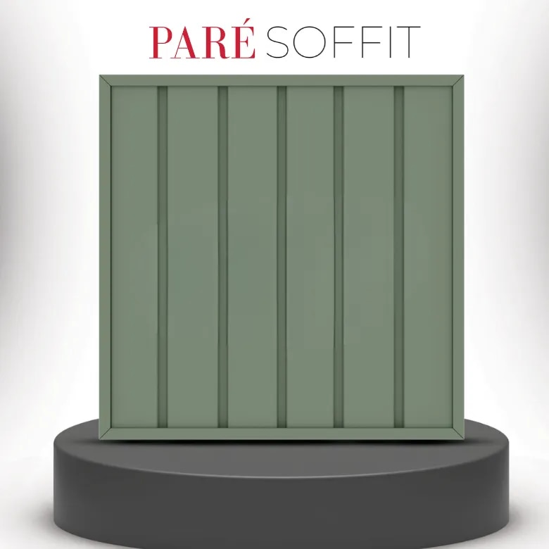 Fluted Panel | Forest Green Soffit Panel | Subtle Pastel Finish for a Fresh and Inviting Exterior Look image 1