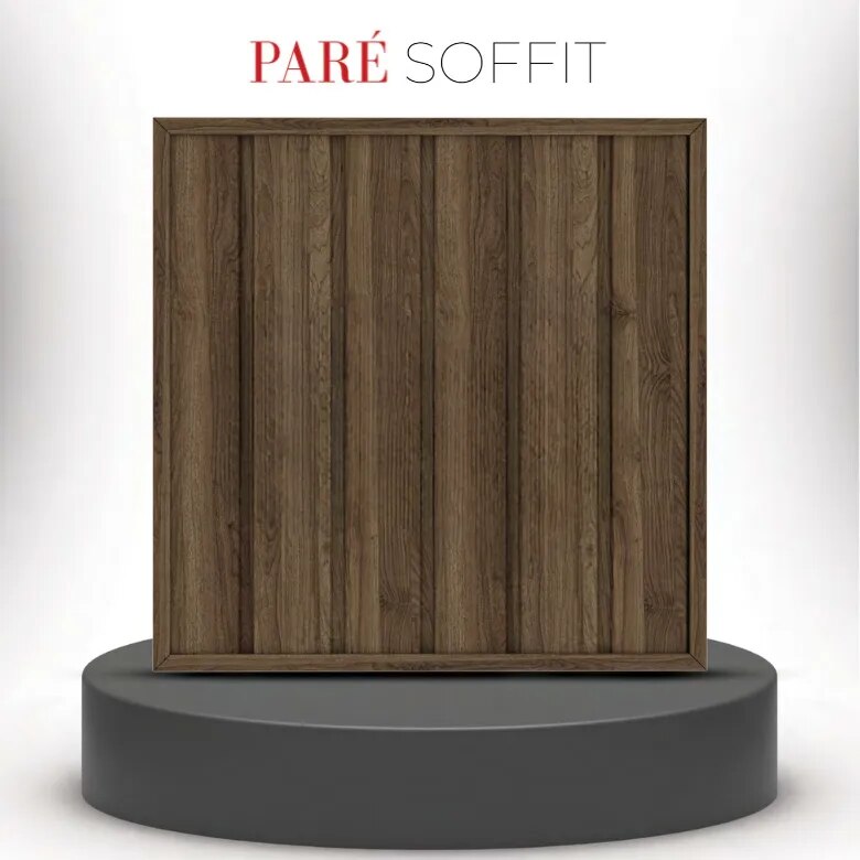 TV Unit Wall Panel | Royal Nut Soffit Panel | Timeless Warmth for Elegant Spaces image 1