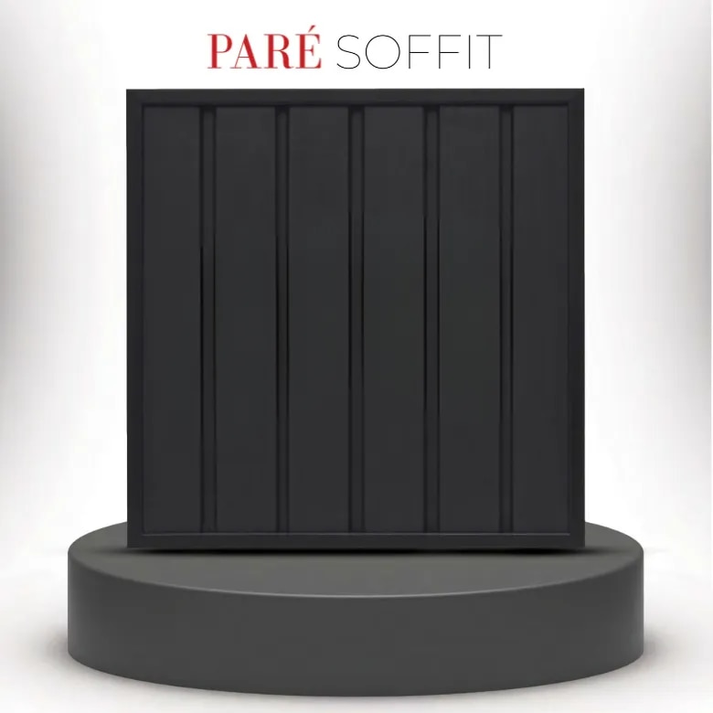 Fluted Interior Panel | Graphite Duo Panel | Sleek Modern Wall Accent image 1