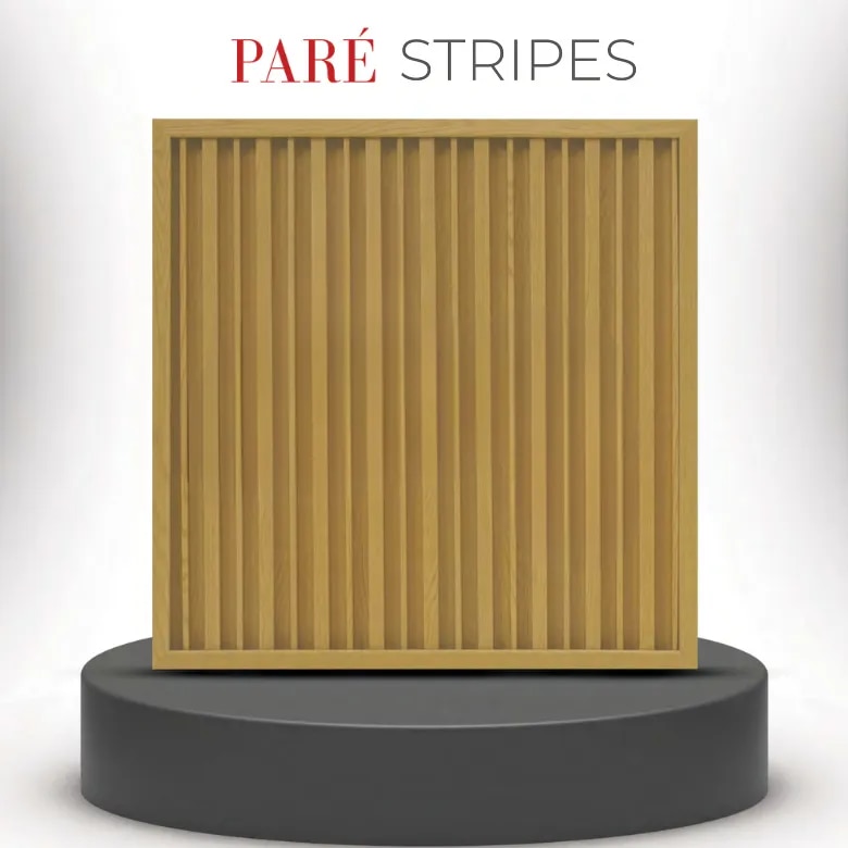 TV Unit PVC Panel | Gold Maple Stripes Wall Panels | Elegant Fluted Design for Modern Interiors image 1