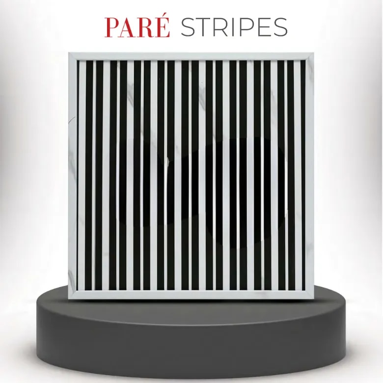 PVC Ceiling Panel | Royal Statuario Dual Black Stripes Wall Panels | Elegant Marble-Effect Finish image 1