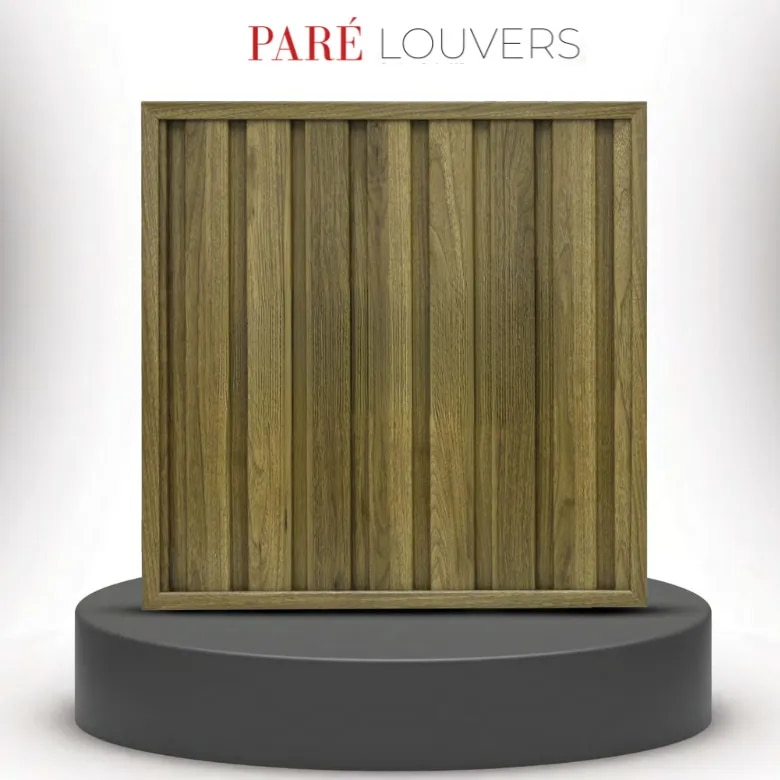 Wooden Wall Panel | Spiced Walnut Louver Wall Panels | Rich Textured Finish for Contemporary Interiors image 1