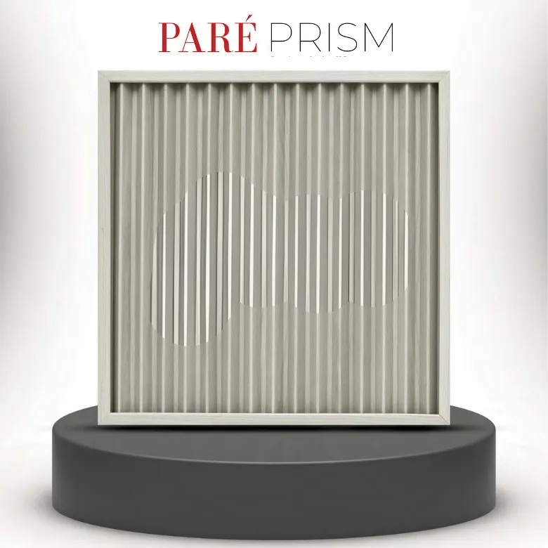 Louver Wall Panel | White Mist Prism Wall Panels | Stylish Louver Panels for Modern Interiors image 1