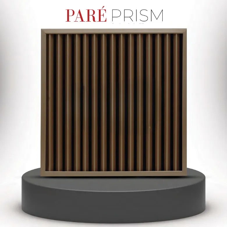 Fluted Interior Wall Panel | Rame Dual Black Prism Wall Panels | Luxury Fluted Interior Wall Panels for Elegant Spaces image 1