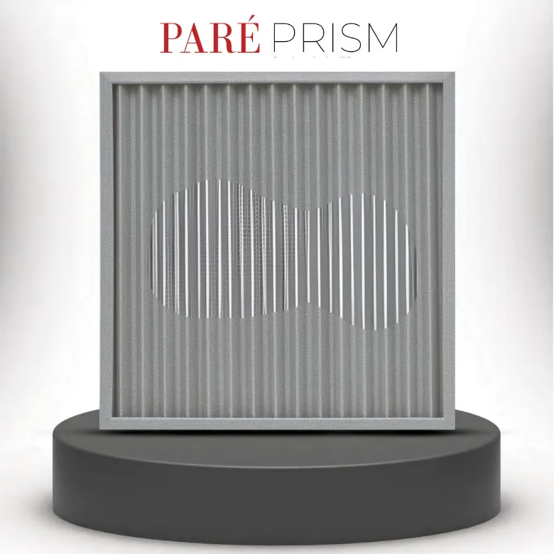 Fluted Wall Panel | Linen Grey Prism Wall Panels | Modern Fluted Interior Wall Panels for Elegant Spaces image 1