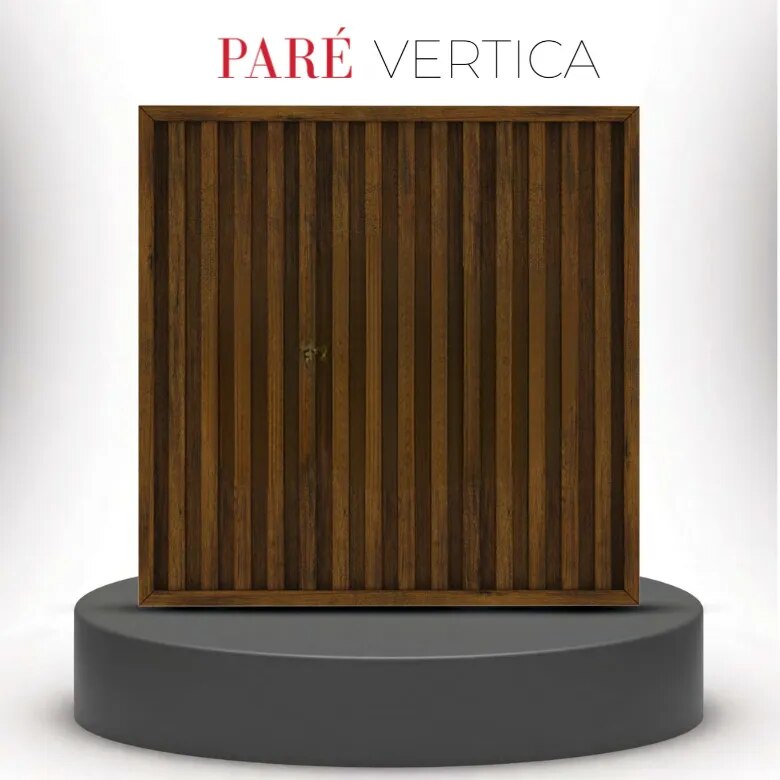 Fluted Panel | Mahogany Finish Vertica Wall Panels | Stylish Fluted Wall Panels for Sophisticated Interiors image 1