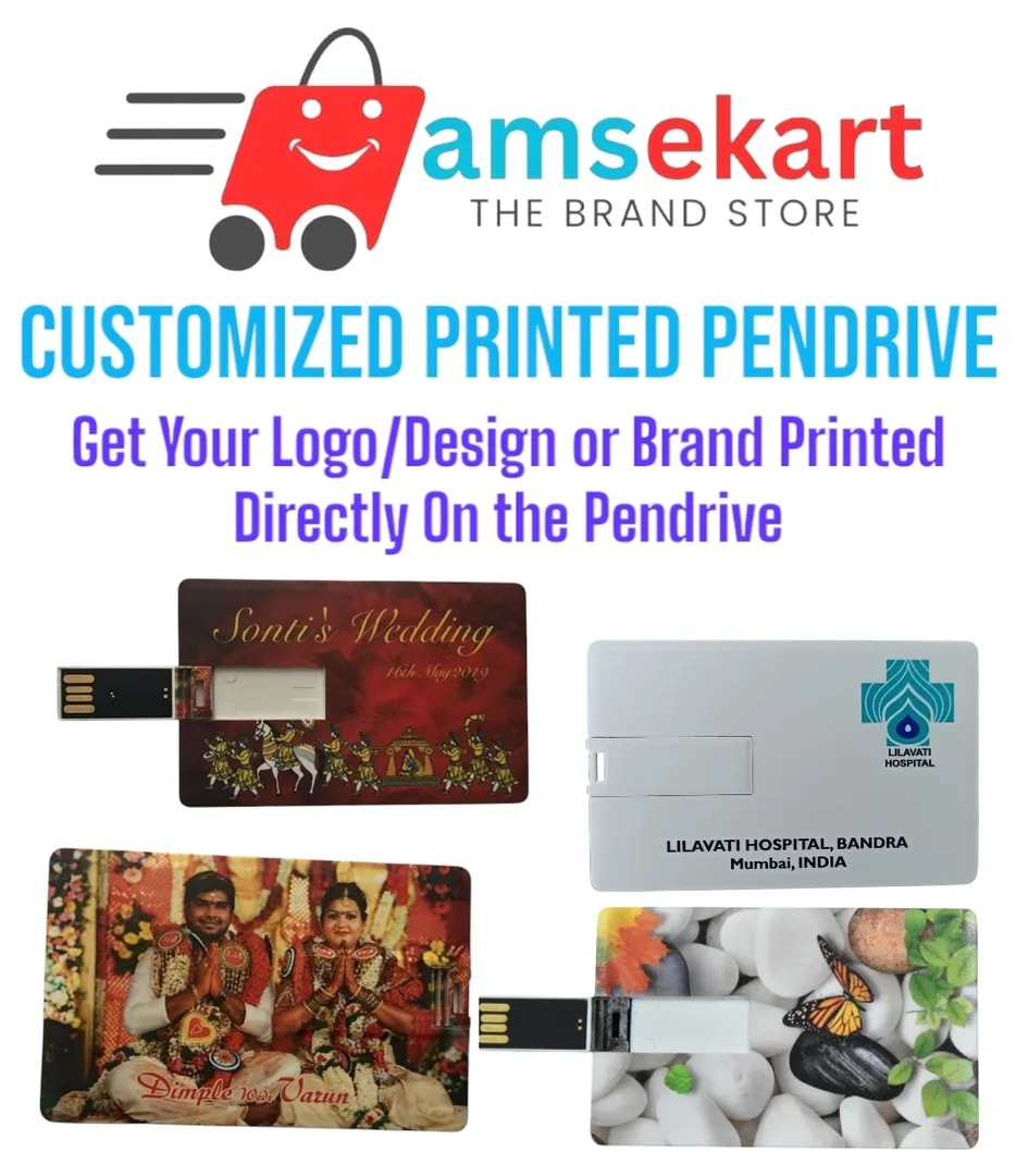 Customized Printed Pendrive – Personalized USB Flash Drive - 16GB image 1