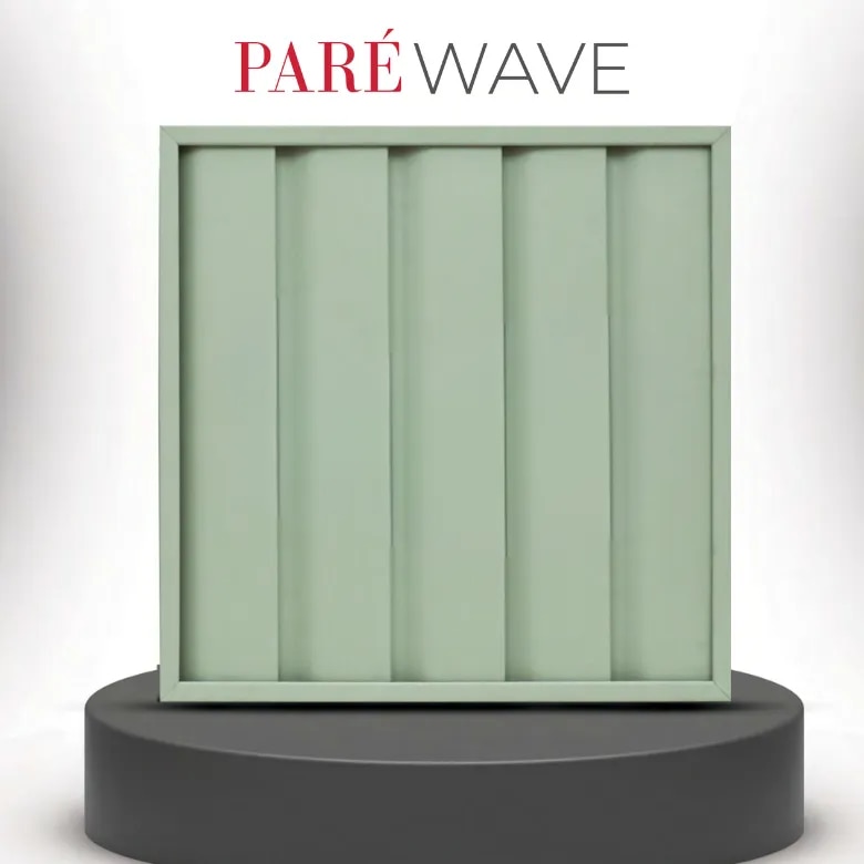 PVC Interior Panel | Forest Green Wave Panels | Buy Forest Green PVC Wall Panels for Modern Interiors in Chennai image 1