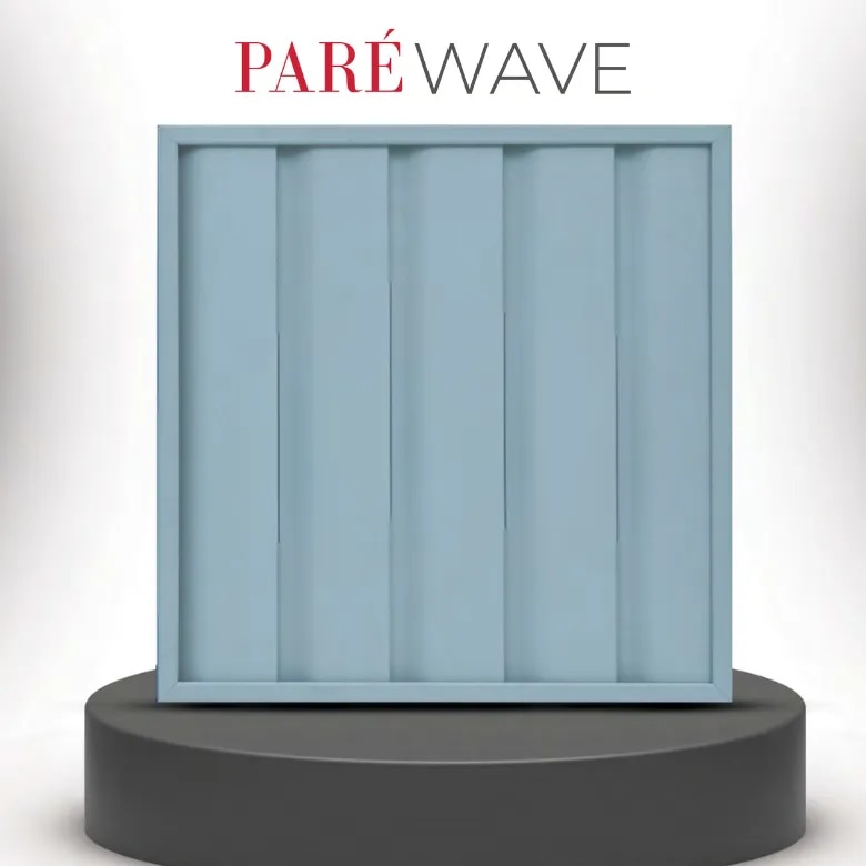 Fluted Wall Panel | Steel Blue Wave Panels | Trending Fluted Interior Wall Panels for Modern Homes in Chennai image 1