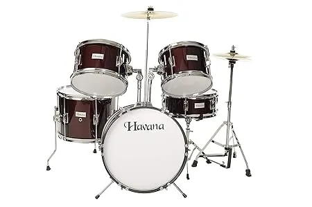 Havana Junior Drumset with cymbals and hardware image 1