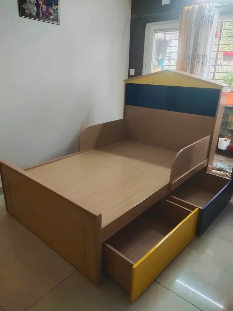 KIds Wooden Double Bed image 1