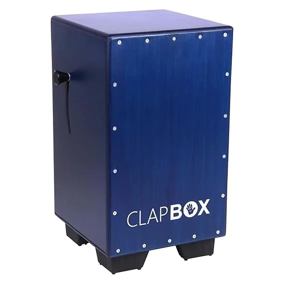 Clapbox Adjustable Snare Cajon CB40- Blue, Birch Wood image 1