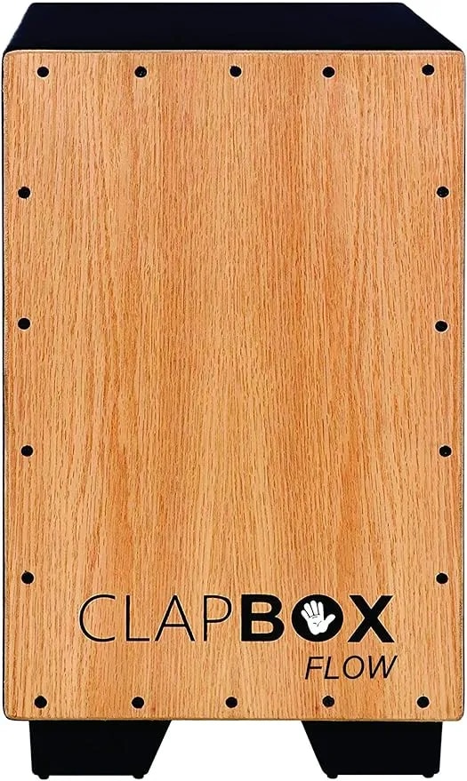 Clapbox Cajon CB02 Flow -Black, Oak Wood (H:50 W:30 L:30) image 1
