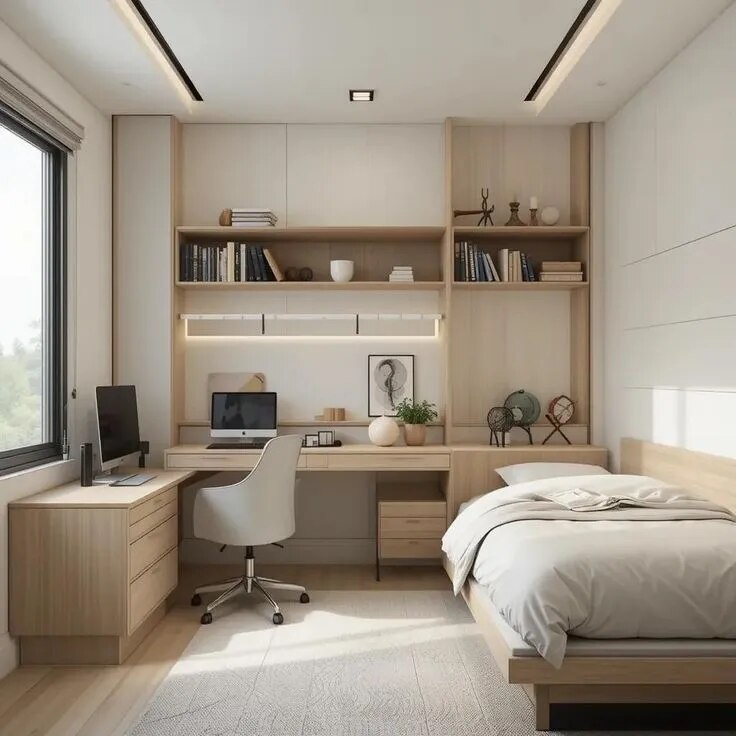 Study room design for home image 1