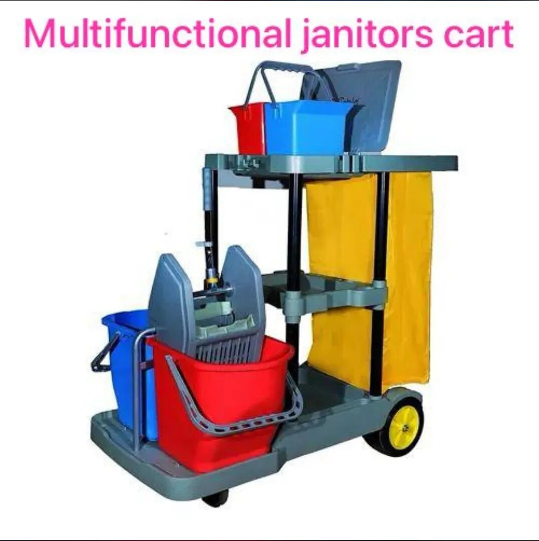 Multifunctional Janitors Cart image 1