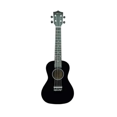 UK-003 Concert Colourful Ukulele 23 inch With Gig Bag - Black image 1