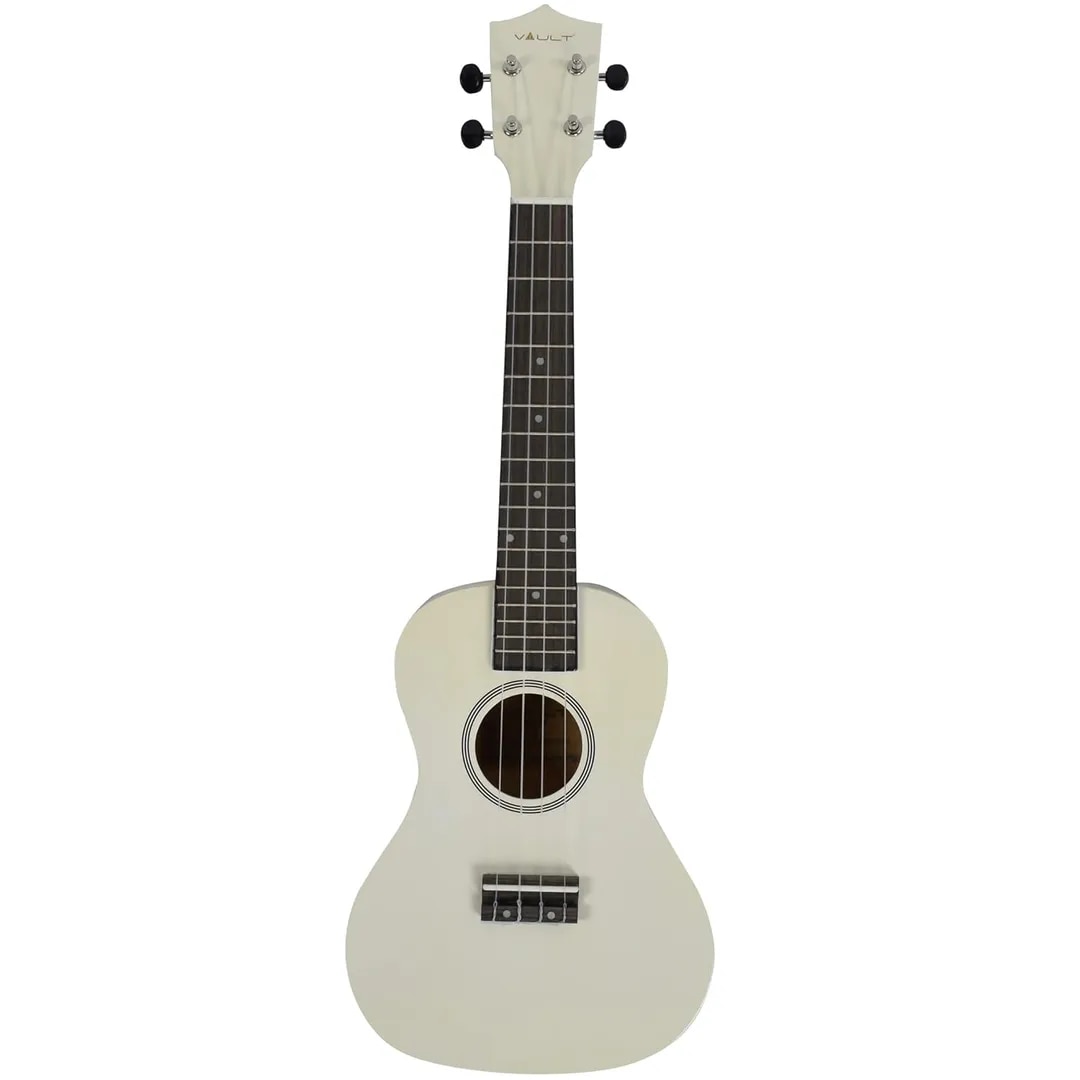 UK-003 Concert Colourful Ukulele 23 Inch with Gig Bag - White image 1
