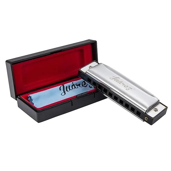 JUAREZ Azüre 10 Hole 20 Tone Diatonic Harmonica Key of C Scale | Mouth Organ | image 1