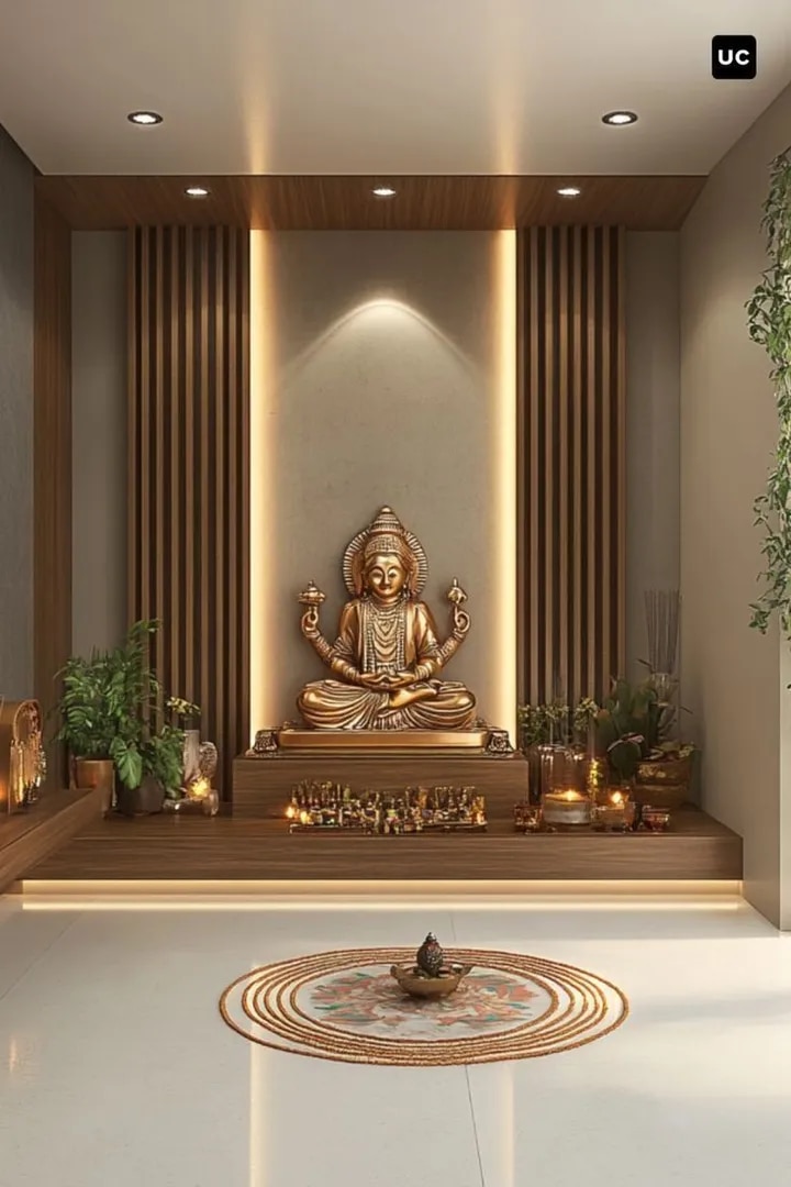 Pooja Unit Interior Designers Tamil Nadu – Traditional & Modern Mandir Spaces image 1
