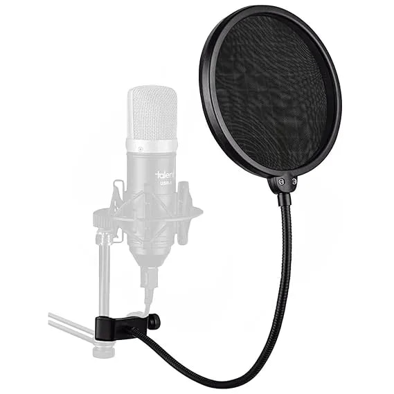 PF-100 6-inch Studio Microphone Pop Filter Shield Mask, image 1