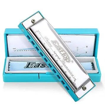 Blues Harmonica, Diatonic 10 Holes C Key Happy Harmonica Mouth Organ image 1