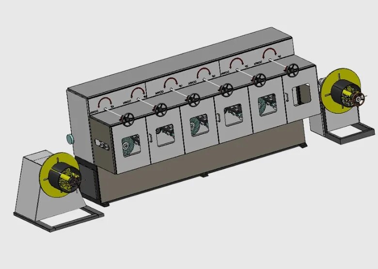 SS ALUMINIUM COIL TO COIL SHEET POLISHING MACHINE image 1