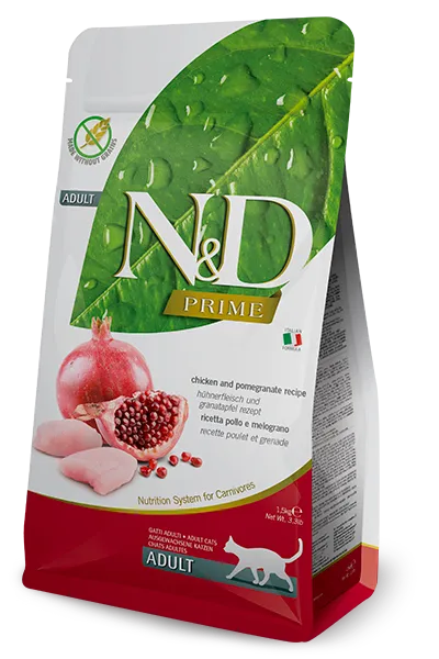 Farmina N&D Prime Chicken and Pomegranate Adult Cat food 1.5KG image 1