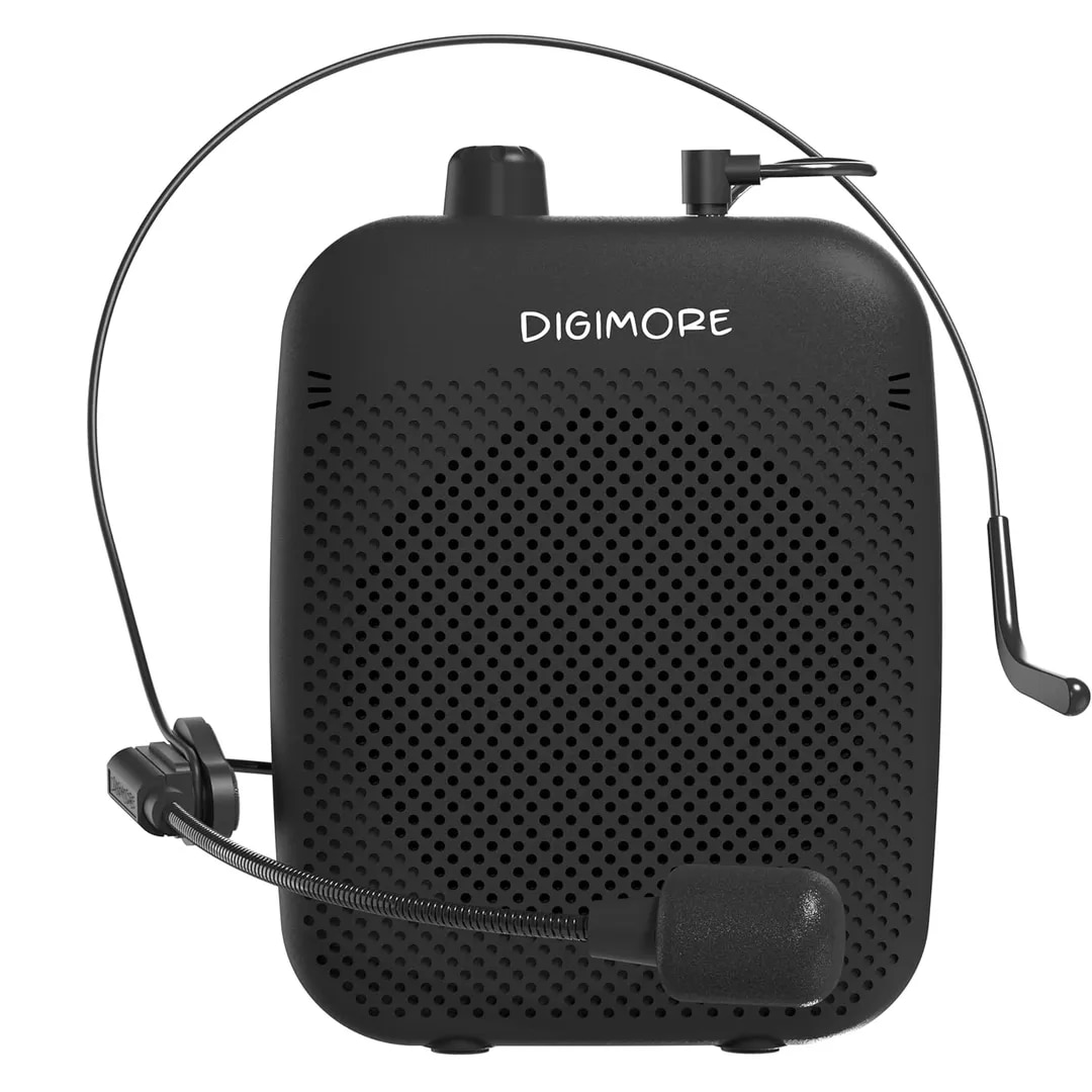 Voice Amplifier for Teachers with Bluetooth | 10 Hrs Battery | Wired Headset Mic image 1