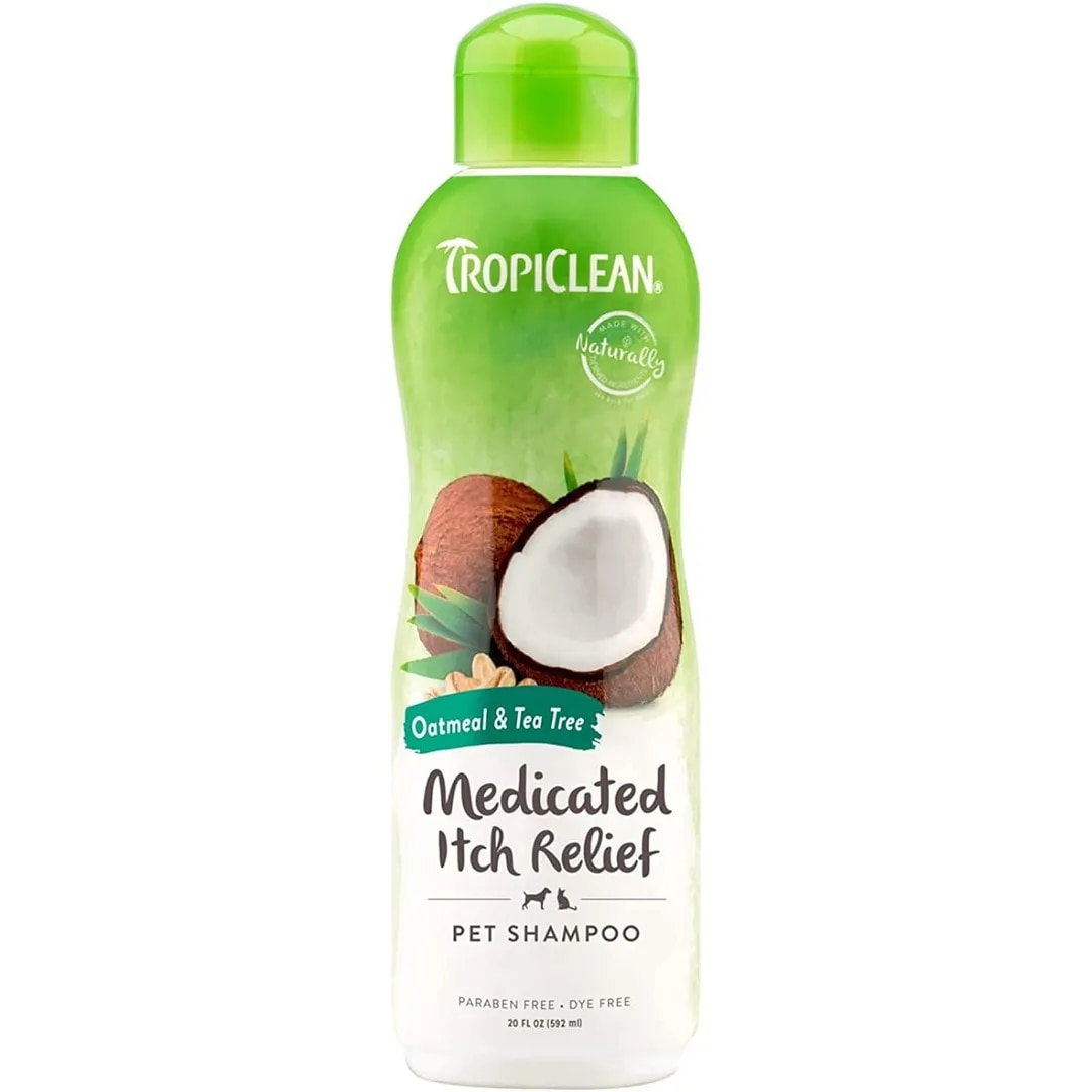 Tropiclean Medicated Itch Relief Shampoo for Pets 355ML image 1