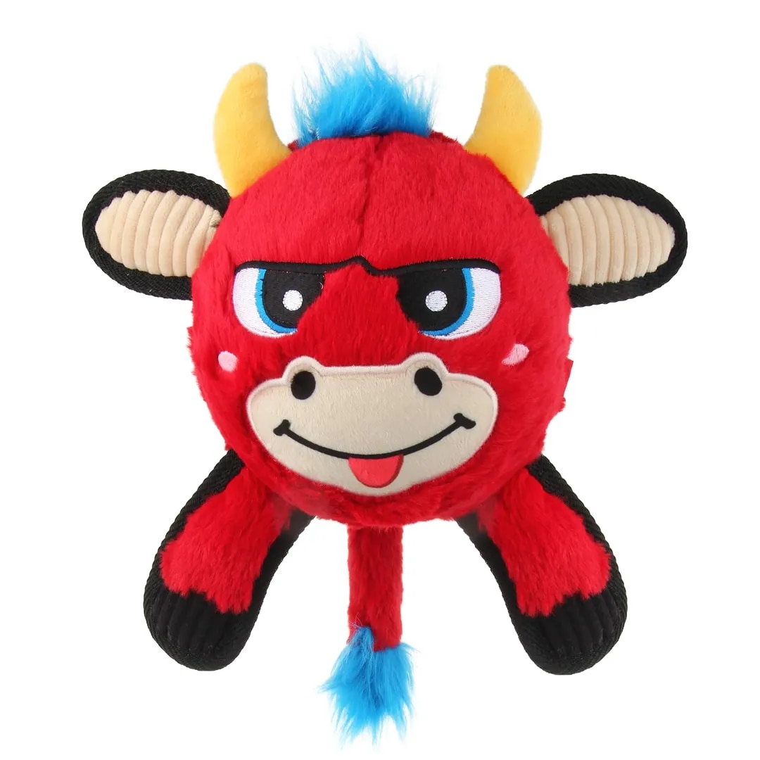 GiGwi Plush Jumball Red Bull image 1