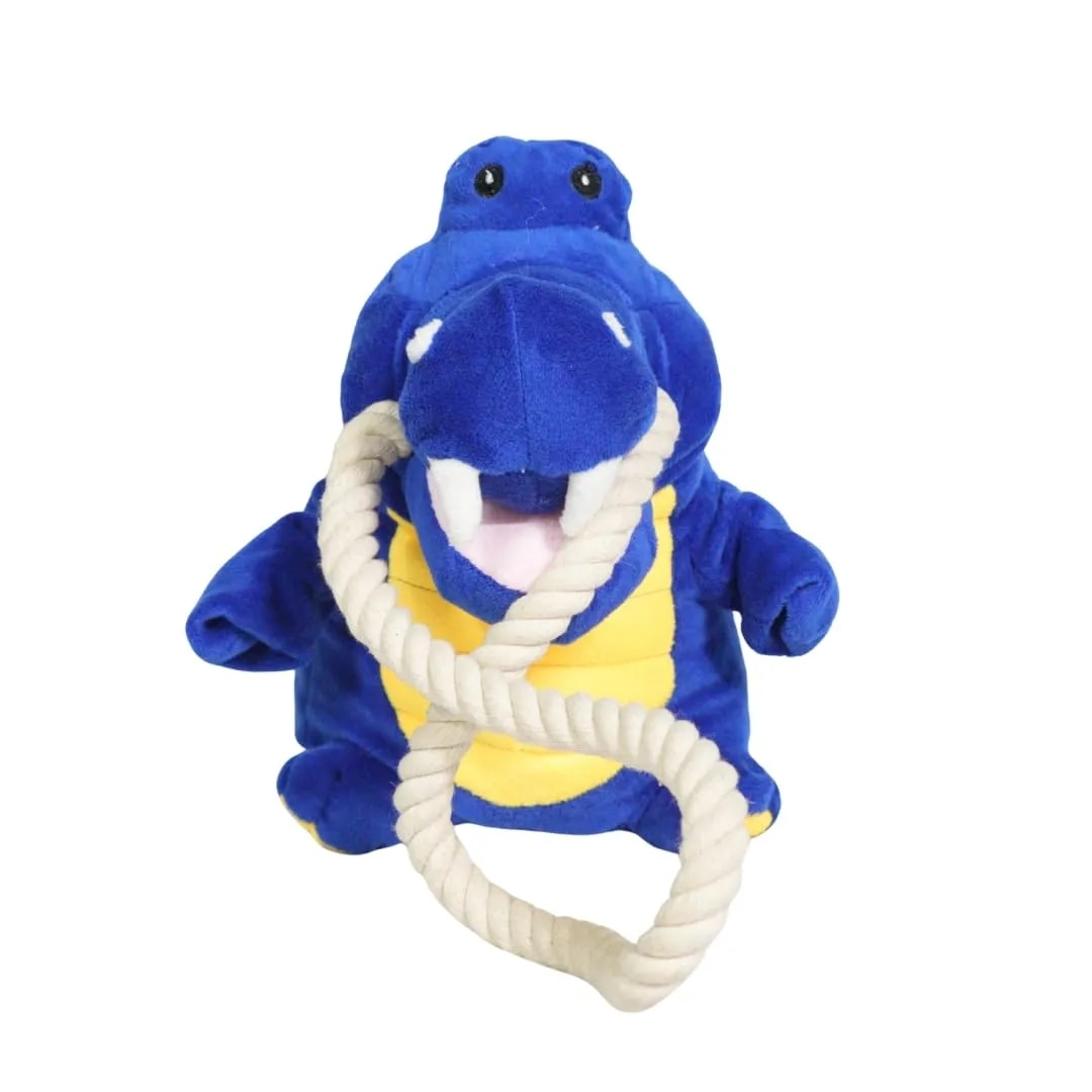 Unleash Tug Gator Dog Toy with Rope image 1