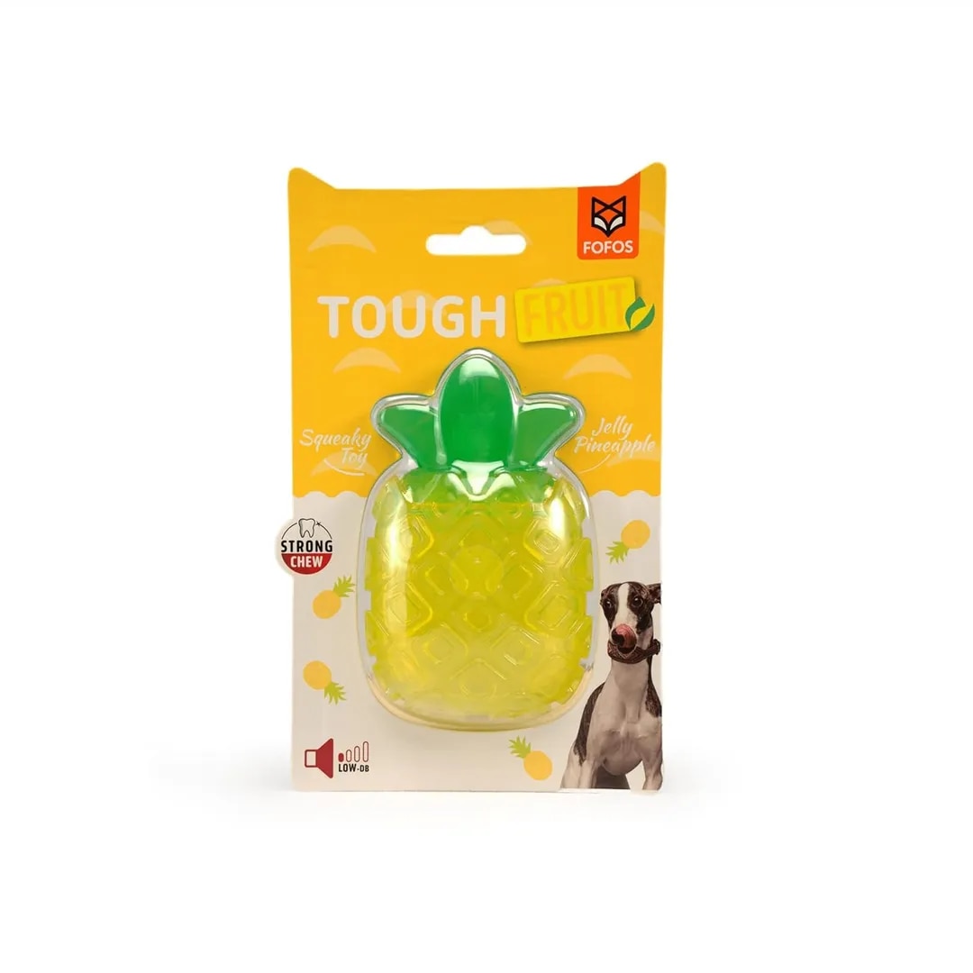 Fofos Tough-Fruit Squeaky Jelly Pineapple image 1