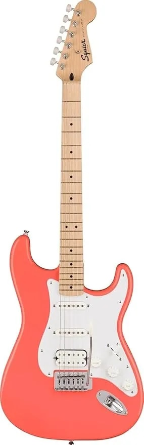 Fender Squier Sonic Strat HSS Maple Wpg Tahitian Coral 373202511 image 1