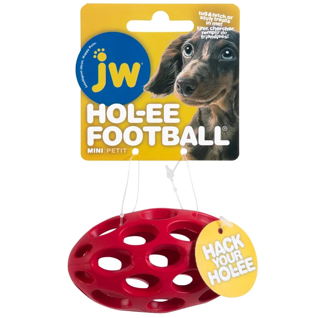 JW hol-ee Football Dog Toy Small Size image 1