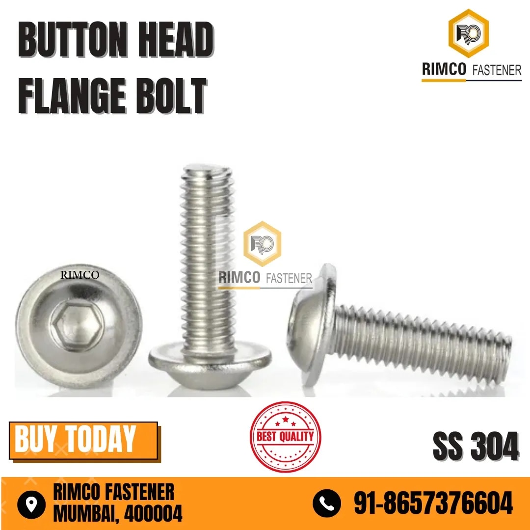 Button Head Flange Bolt image 1