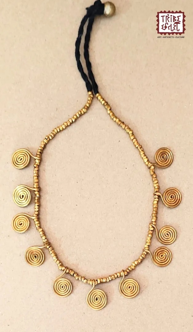 Brass Tribal Traditional Necklace image 1