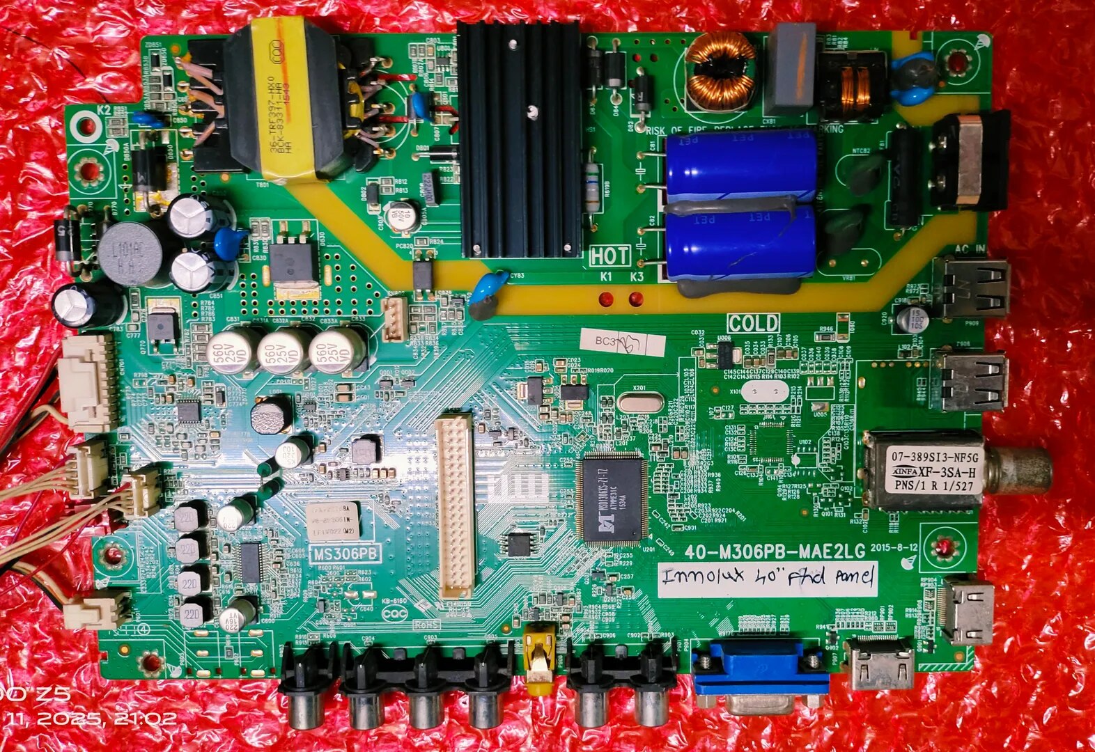 PANASONIC 40C200DX Main Board , Mother Board image 1