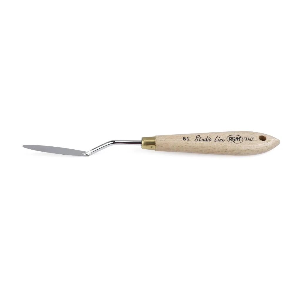 RGM - NEW STUDIO LINE - PAINTING PALETTE KNIFE - WOODEN HANDLE - DESIGN 61 image 1
